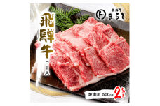 ＜飛騨牛A4等級以上＞特選ロース(焼肉用)500g×2【1553188】