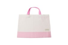 日本製 人気レッスンバッグ ピンク×キナリ【1573006】