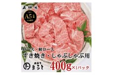 ＜飛騨牛＞ロース・肩ローススライス(すきやき・しゃぶしゃぶ用)400g【1614081】