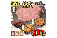 ＜飛騨牛＞焼肉4種セットB-4　赤身焼肉&味付けセット　合計1kg【1616698】