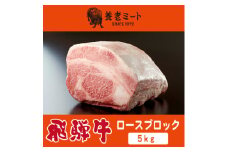 飛騨牛 ロースブロック 5kg【1622933】