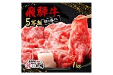 飛騨牛5等級　切り落とし用途いろいろ　1kg【1668213】