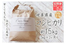 【令和6年産】 T rice Store 岐阜県産 コシヒカリ（玄米） 約15kg(5kg×3回）