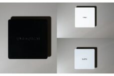 R9　表札　スクエア　脚付き・接着タイプ（マットホワイト）