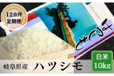 【12か月定期便】岐阜ハツシモ10kg