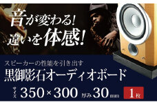 黒御影石オーディオボード 350×300×約30ミリ 1枚　山西黒【1493492】