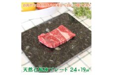 天然石 解凍プレート 24×19×約1センチ 置くだけで急速解凍 時短のキッチンエコツール【1286719】