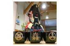 ＜ガラスアート関ケ原オリジナル＞ぐい呑み西軍セット【1494166】