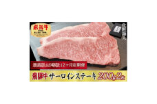 ＜毎月定期便＞化粧箱入 最高級A5等級 飛騨牛 サーロインステーキ 200g×2枚　全12回【4053794】