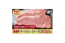 ＜毎月定期便＞化粧箱入 最高級A5等級 飛騨牛 サーロインステーキ 200g×3枚　全3回【4053796】