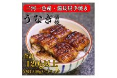 三河一色産 備長炭手焼き 昭和9年創業 魚しげのこだわりのうなぎ 蒲焼 2切れ×3パック【1579331】