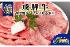 飛騨牛A5等級　モモ・カタ肉スライス　約500g【1076920】