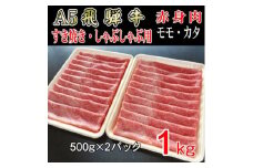 『A5等級』飛騨牛赤身肉スライス1kg　モモ又はカタ肉【1432063】