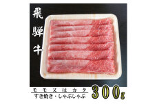 A5ランク飛騨牛赤身肉スライス300g(モモ又はカタ)【1307433】