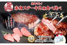 [№5331-0362]飛騨牛 ステーキ 2種 食べ比べ 赤身 トモサンカク 計約1.6kg 各800g 肉 牛肉 和牛 ブランド牛 お肉 ビーフ A4ランク A5ランク 国産 お取り寄せ ご褒美 豪華 グルメ 焼肉 BBQ ギフト 贈り物 自家用 贈答用 送料無料 焼肉マルイ 岐阜県 安八町