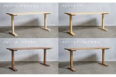 [№5331-7364]0513木製 パソコンデスク パイン材 エ型 W160×D60×H70ｃｍ 選べる4色 岐阜県 安八町 ダークブラウン