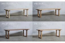 [№5331-7451]木製 ダイニングテーブル タモ材 口型 W120×D80×H37ｃｍ 選べる4色 岐阜県 安八町 コットンベージュ