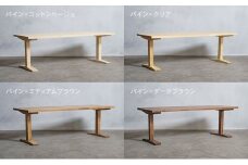 [№5331-7550]木製 パソコンデスク パイン材 工型 W120×D60×H37ｃｍ 選べる4色 岐阜県 安八町 ダークブラウン