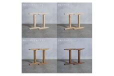 [№5331-7564]木製 テーブル脚 ゴム材 工型 奥行54×高さ67ｃｍ 選べる4色 岐阜県 安八町 クリア
