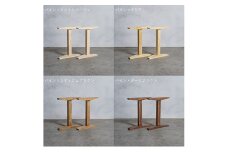 [№5331-7617]木製 テーブル脚 パイン材 工型 奥行74×高さ67ｃｍ 選べる4色 安八町 ミディアムブラウン