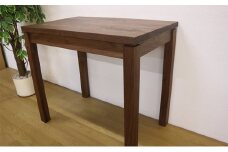 [№5568-0234]無垢家具　テーブル　シンプルデスク　机　ウォールナット　800×500　在宅ワーク用　 1～2人用