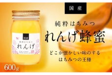 【数量限定】＜養蜂場からお届け＞国産れんげ蜂蜜（600ｇ）