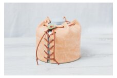 ODガス缶250G レザーカバー：キャメル　【本革　タンニンなめし　イタリアンレザー】