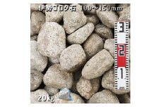 庭石 伊勢ゴロタ石（100〜150mm）1袋（約20kg）ゴロタ石 自然石 ごろた