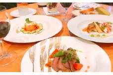 地元の食材を使ったお食事コース（ペア）池田温泉入浴券付 A [№5644-0566]