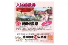 池田温泉　大人回数券1冊（12回分） [№5644-0866]
