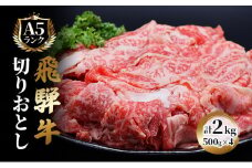 飛騨牛 牛肉 切り落とし 500g×4 計2kg 和牛