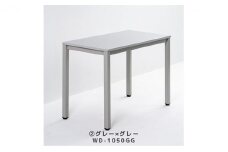 オフィス家具のプロが作る在宅ワーク向けデスク　天板：グレー、脚：グレー [№5644-7040]1104