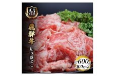 飛騨牛切り落とし　600ｇ(300g×2) [№5644-1442]