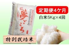 定期便4カ月【令和7年産】特別栽培米5kg【白米】(夢ごこち) 米 お米 白米 コメ ご飯 定期 岐阜県 池田町 [№5644-1597]