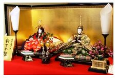 伝統工芸士 蘇童のひな人形『京十番 新古今雛 京刺繍』収納親王飾り (349)