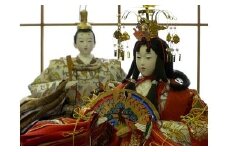 伝統工芸士 蘇童のひな人形『京七番 新古今雛 京刺繍』親王飾り (68)