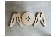 Plywood Stool 組み立て式 合板 スツール 椅子 DIY (444)