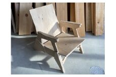 Plywood Lounge Chair 組み立て式 合板 ラウンジチェア 椅子 DIY (443)