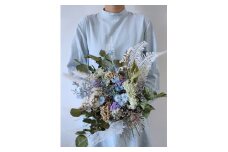 ドライフラワーブーケ 誕生日 母の日 父の日 プレゼント 敬老の日 ブーケ 花 スワッグ 誕生日 メッセージカード インテリア (479)