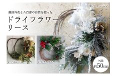 八百津の自然を使ったドライフラワーリース 母の日 クリスマス プレゼント リース ドライフラワー  (480)