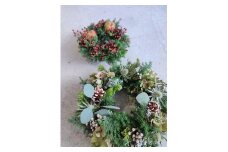 クリスマスリース〈先行予約受付中〉インテリア クリスマス プレゼント 生花 ドライフラワー（478）
