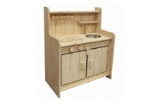桧のままごとキッチン（組み立て式） 木製玩具 おもちゃ ギフト プレゼント 白川町 / トーホー [AWAN002]