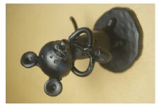 鉄工芸品 野ねずみチュー太のサキソフォン吹き 手作り 鉄製 白川町 / 鉄の造形工房のぶアート＆クラフト [AWAU013]