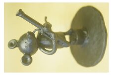 鉄工芸品 野ねずみチュー太のファゴット吹き 手作り 鉄製 白川町 / 鉄の造形工房のぶアート＆クラフト [AWAU019]