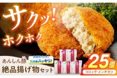 あんしん豚 コロッケ・メンチカツセット 豚肉 ロース 国産 白川町 / 藤井ファーム [AWAF007]