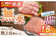 あんしん豚 豚肉 極上 詰め合わせ 6種 セット (計1.25kg)｜国産 小分け トレーなし 保存に便利 ロース バラ ヒレ 焼肉 しゃぶしゃぶ 味噌漬け ギフト 岐阜県 白川町 / 藤井ファーム [AWAF009]