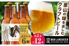 農LAND BEER クラフトビール 6種(各種2本) 計12本 詰め合わせBOX 飲料 お酒 セット 白川町 / Sunpo [AWBC009] 飲み比べセット 酒 アルコール ビール セット 詰め合わせ クラフトビール ビール 飲み比べ 詰め合わせ クラフトビール ビール アルコール ギフト プレゼント セット クラフトビール ビール