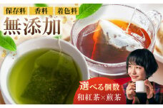 【選べるティーバッグ】　「煎茶」「和紅茶」 計5袋セット お茶 紅茶 国産 白川町 / 菊之園 [AWAG007]