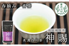 茶師が丁寧に仕立てた最高級煎茶 「神賜-しんし-」80g 茶蔵園 日本茶 緑茶 煎茶 茶葉 お茶 一番茶 春摘み 8000円