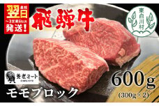 飛騨牛 モモブロック 600g 300g×2 牛肉 和牛 肉 ローストビーフ 焼肉 ステーキ 赤身 赤身肉 牛 鉄板焼き お祝い 贈答 ギフト 贈り物 ふるさと納税 東白川村 岐阜 贅沢 モモ もも肉 養老ミート 23000円